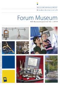 Cover Magazin Forum Museum 2010-2, Abbildung: bunte Bildercollage aus Bildern von Museen und Ausstellungen