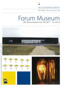 Cover Magazin Forum Museum 2011-2_2012-1, Abbildung: bunte Bildercollage aus Bildern von Museen und Ausstellungen