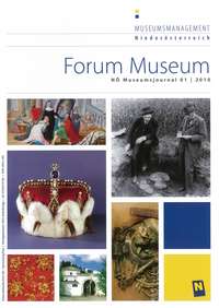 Cover Magazin Forum Museum 2010-1, Abbildung: bunte Bildercollage aus Bildern von Museen und Ausstellungen